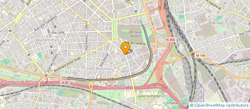 localisation de l'entreprise NORD ARTISTIC DIFFUSION à LILLE