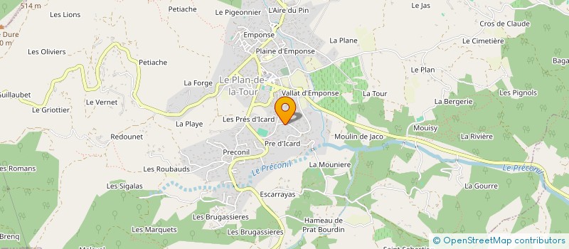 localisation de l'entreprise NORD AU SUD 83  LE PLAN-DE-LA-TOUR