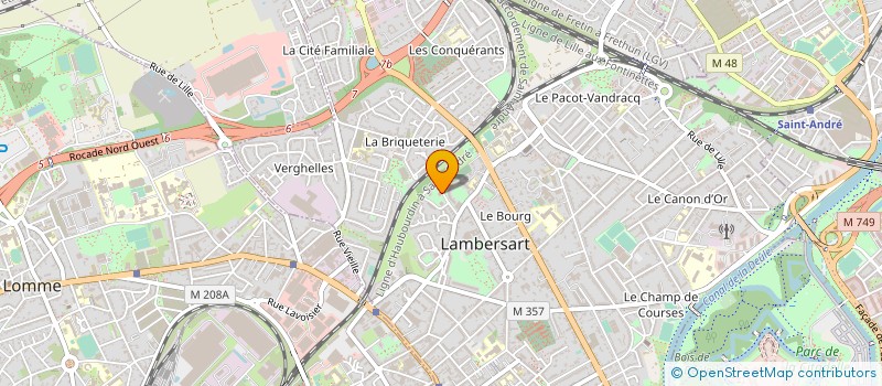 localisation de l'entreprise NORD AUDIT CONSEIL à LAMBERSART