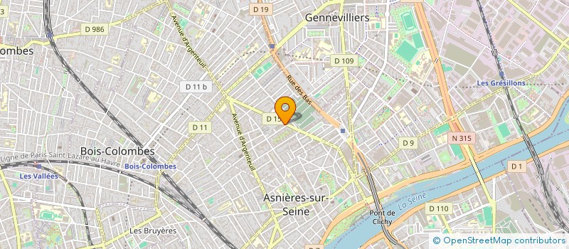 localisation de l'entreprise NORD AUTOMOBILES  ASNIERES-SUR-SEINE