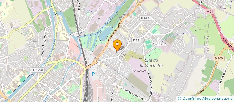 localisation de l'entreprise NORD BARDAGE ETANCHEITE à WAZIERS