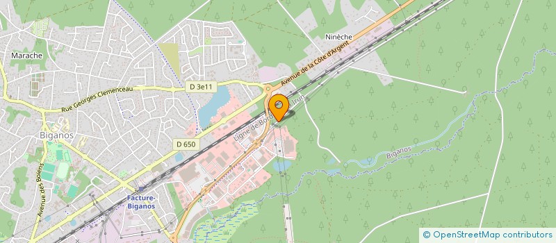 localisation de l'entreprise NORD BASSIN BUREAU  BIGANOS