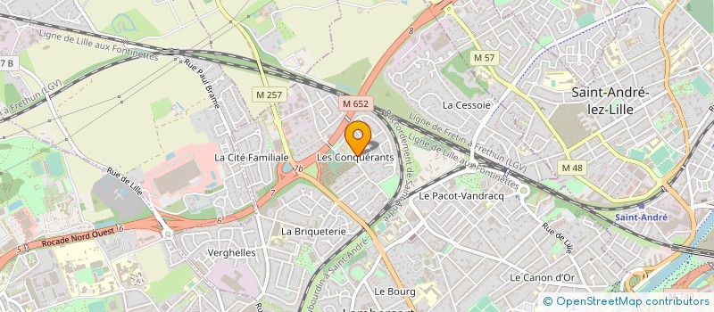 localisation de l'entreprise NORD BATI à LAMBERSART
