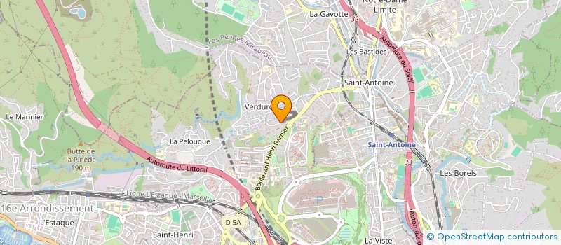 localisation de l'entreprise NORD BATI QUINZIEME à MARSEILLE