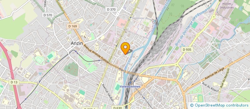 localisation de l'entreprise NORD BATIMENT à VALENCIENNES