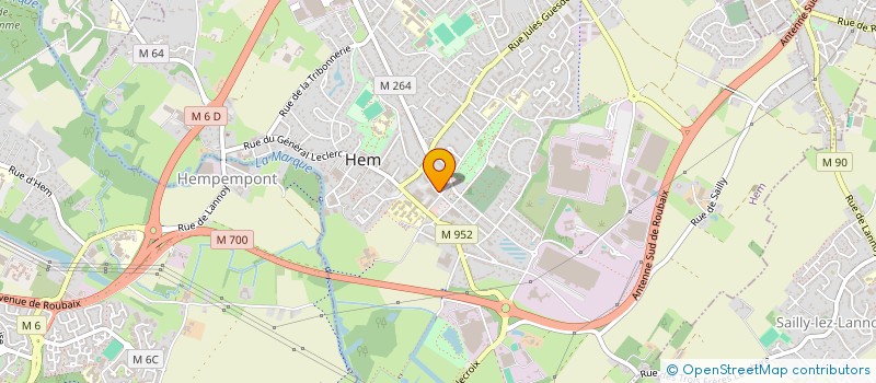 localisation de l'entreprise NORD BIOHEM  HEM