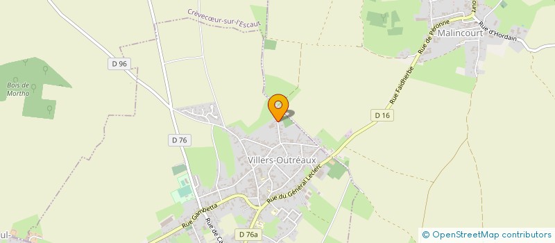 localisation de l'entreprise NORD BRODERIES à VILLERS-OUTREAUX