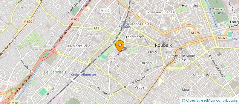 localisation de l'entreprise NORD BRP à ROUBAIX