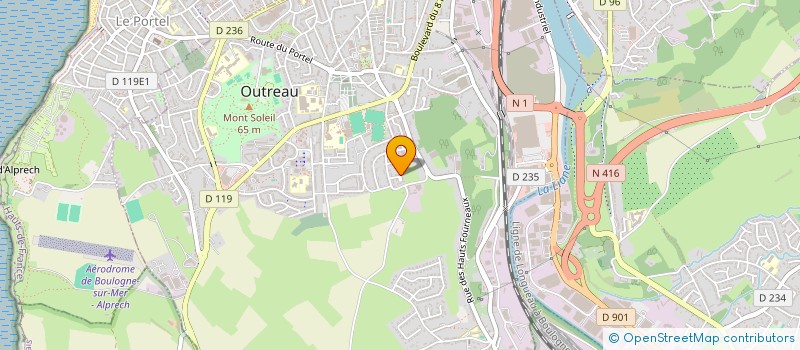 localisation de l'entreprise NORD BTP 62  OUTREAU