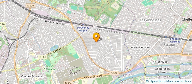 localisation de l'entreprise NORD CENTRE  GAGNY