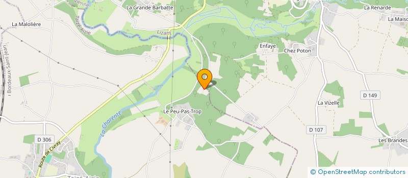 localisation de l'entreprise NORD CHARENTE REMORQUES à TAIZE-AIZIE