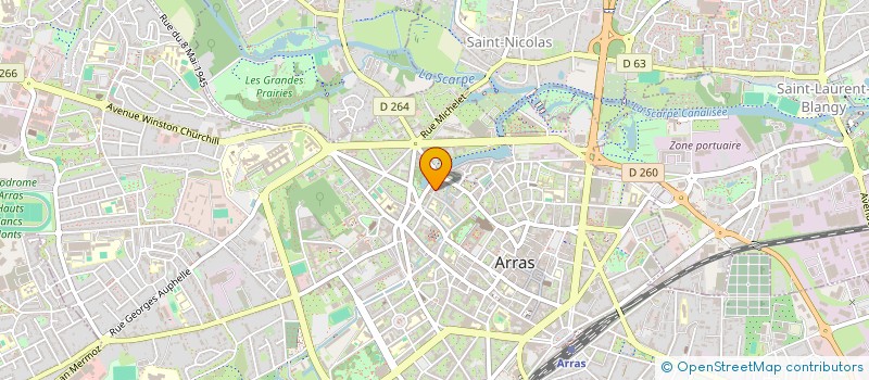 localisation de l'entreprise NORD COMM à ARRAS
