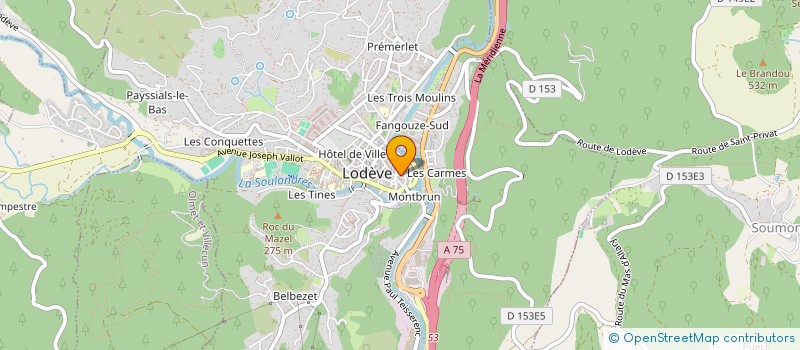 localisation de l'entreprise NORD COMMUNICATION  LODEVE