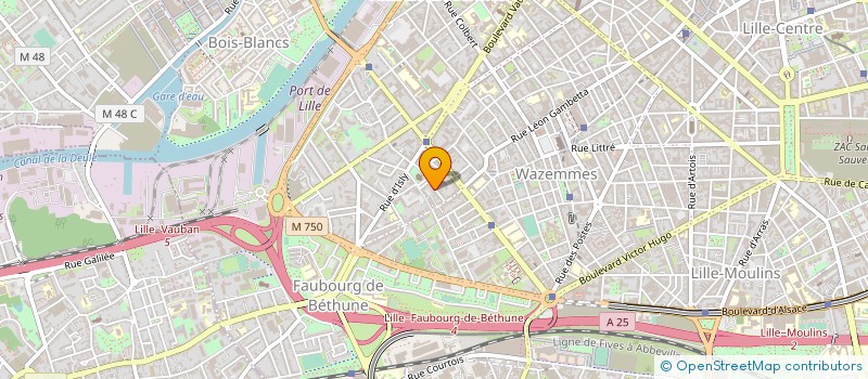 localisation de l'entreprise NORD CONTAINER AFFRETEMENT à LILLE