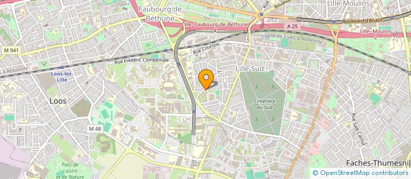 localisation de l'entreprise NORD CUVELAGE ET ETANCHEITE à LILLE