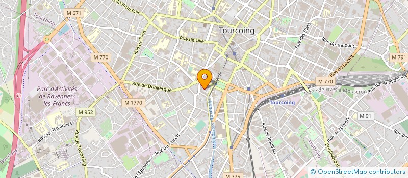 localisation de l'entreprise NORD CYCLES à TOURCOING