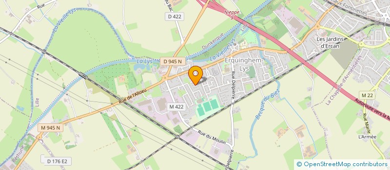 localisation de l'entreprise NORD DE FLANDRES  ERQUINGHEM-LYS