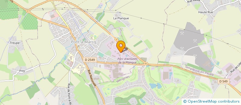 localisation de l'entreprise NORD DE FRANCE PROMOTION  PONT-A-MARCQ