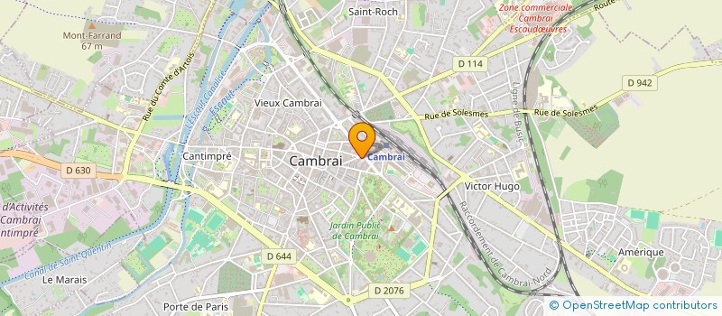 localisation de l'entreprise NORD DIAGNOSTIC ET INFILTROMETRIE à CAMBRAI