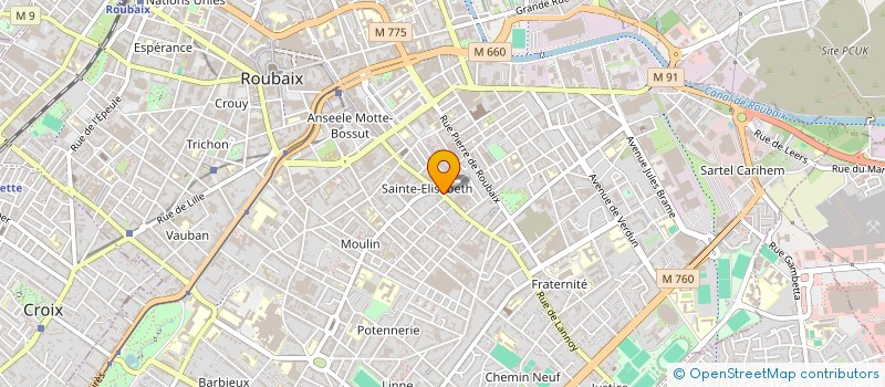 localisation de l'entreprise NORD DISCOUNT à ROUBAIX