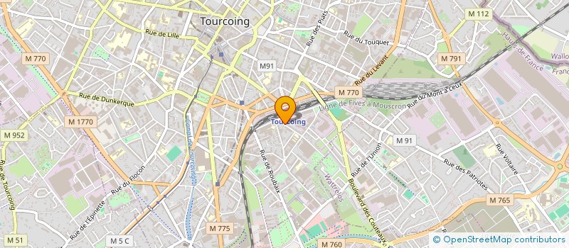 localisation de l'entreprise NORD ECHAFAUDAGE SARI  WATTRELOS