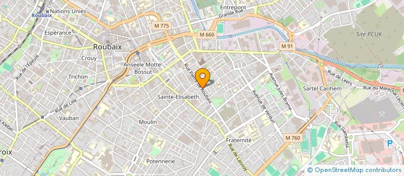 localisation de l'entreprise NORD ENDUIT  ROUBAIX