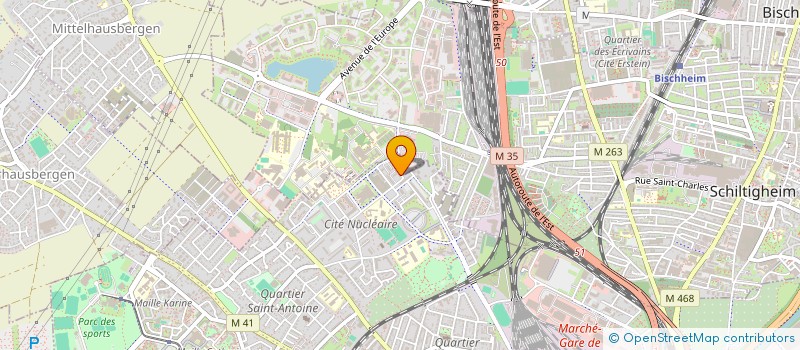 localisation de l'entreprise NORD EST BAT à STRASBOURG