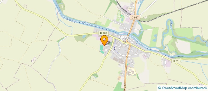 localisation de l'entreprise NORD EST BUILDING  ATTIGNY