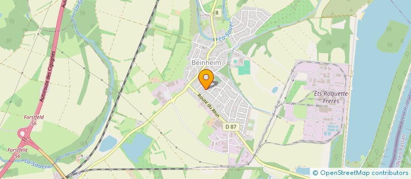 localisation de l'entreprise NORD EST CHARPENTES  BEINHEIM