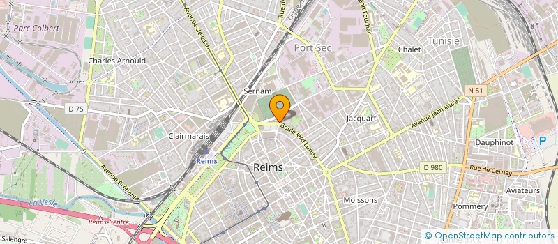 localisation de l'entreprise NORD EST COMMUNICATION à REIMS