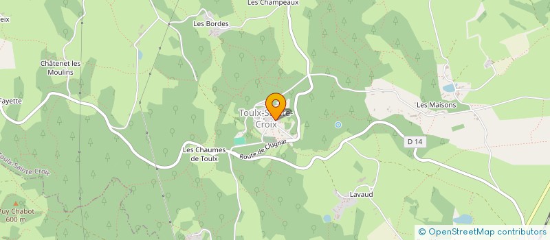 localisation de l'entreprise NORD EST CREUSE à BOUSSAC