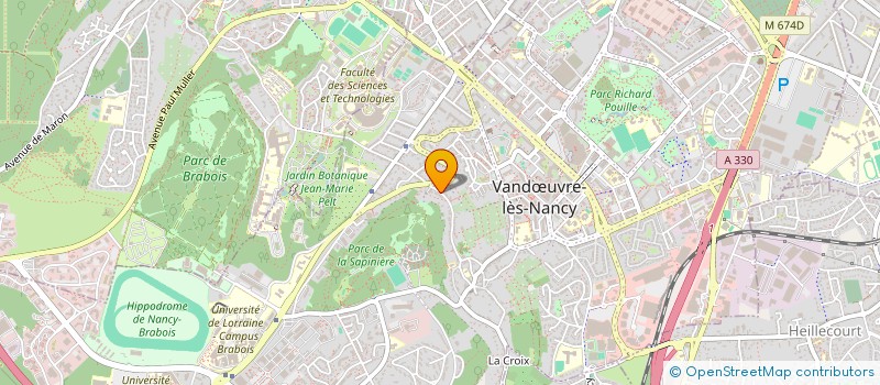 localisation de l'entreprise NORD EST ISOLATION NORD EST TOITURE NORD EST FACADE à VANDŒUVRE-LES-NANCY