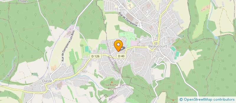 localisation de l'entreprise NORD EST MARQUAGE à MONTBOUTON
