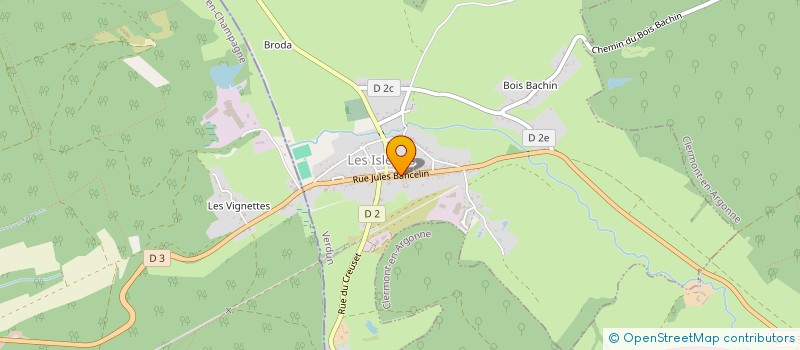 localisation de l'entreprise NORD EST PISCINES à LES ISLETTES