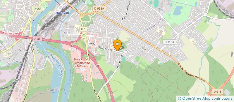 localisation de l'entreprise NORD ET EST TRAVAUX INDUSTRIELS  YUTZ