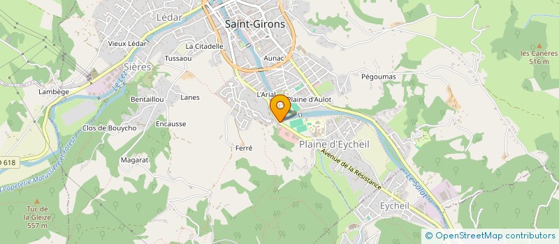 localisation de l'entreprise NORD ET SUD à SAINT-GIRONS