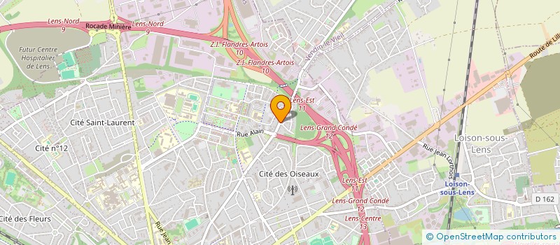localisation de l'entreprise NORD ETANCHEITE à LENS