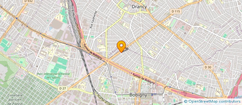 localisation de l'entreprise NORD ETUDE CONSTRUCTION à BOBIGNY