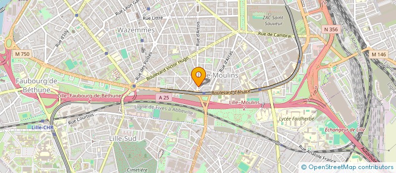 localisation de l'entreprise NORD ETUDES ET PROGRAMMATIONS 45 à LILLE