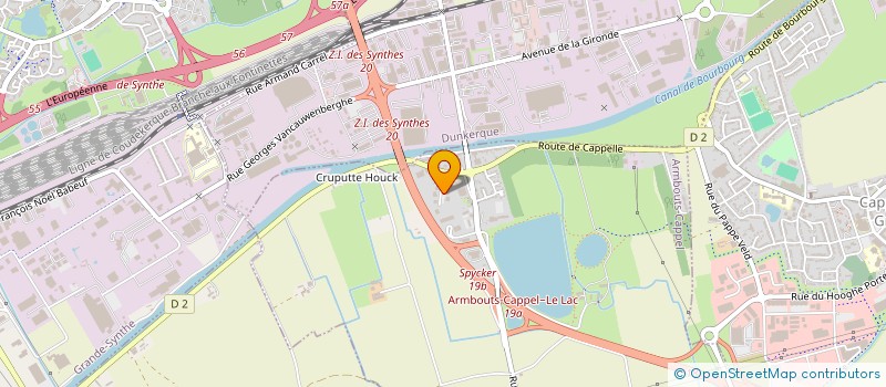 localisation de l'entreprise NORD EXTINCTEURS à ARMBOUTS-CAPPEL