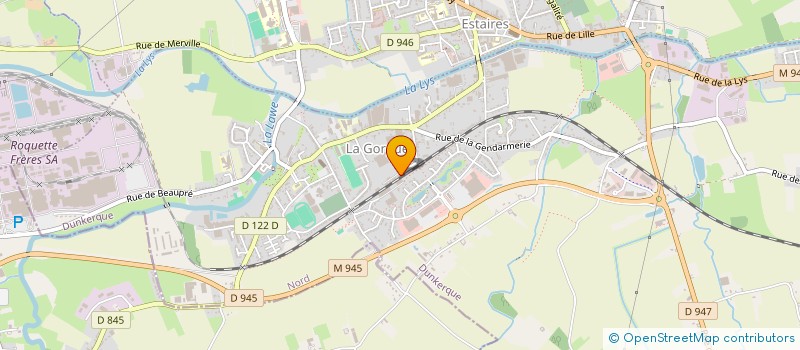 localisation de l'entreprise NORD FILETS à LA GORGUE