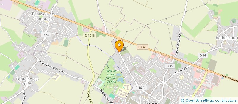 localisation de l'entreprise NORD FISHING  CAUDRY