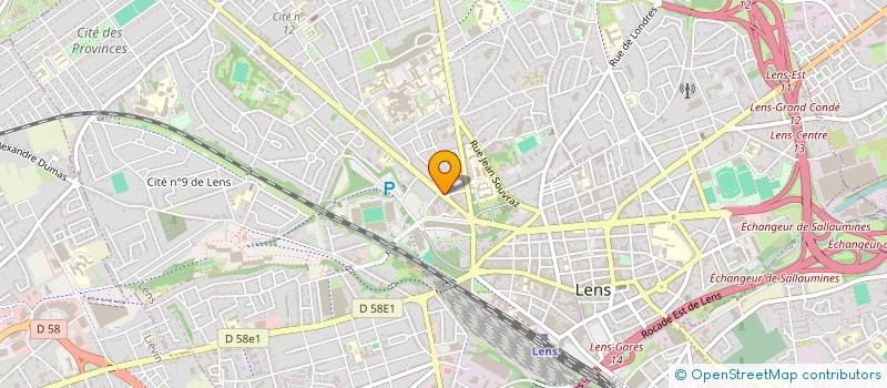 localisation de l'entreprise NORD FITNESS SARL à LENS