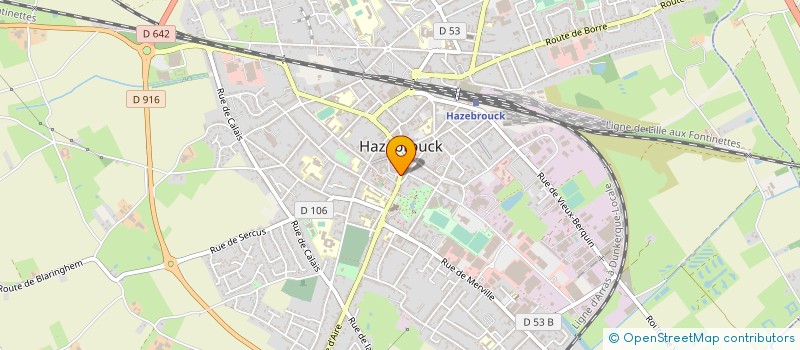 localisation de l'entreprise NORD FLEURS DIFFUSION HAZEBROUCK à HAZEBROUCK