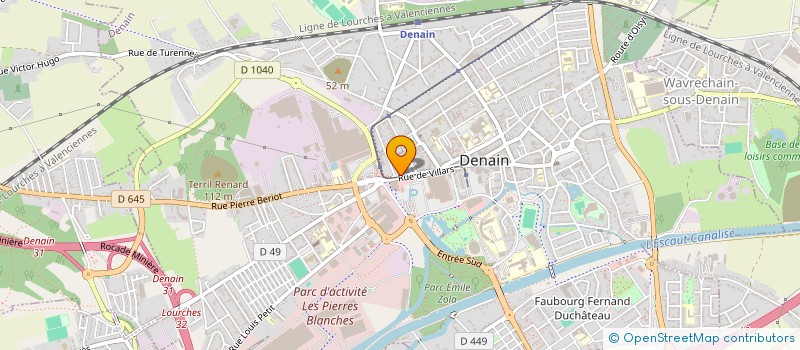 localisation de l'entreprise NORD FLEX à DENAIN