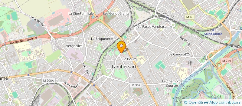 localisation de l'entreprise NORD FORMATION BOUCHERIE à LAMBERSART