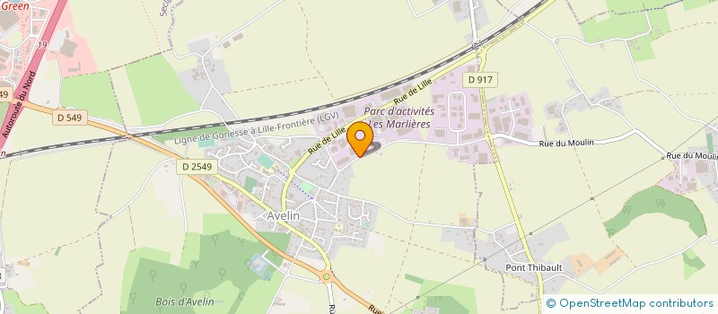 localisation de l'entreprise NORD FORMATIONS HAUTEUR CONFINES  AVELIN