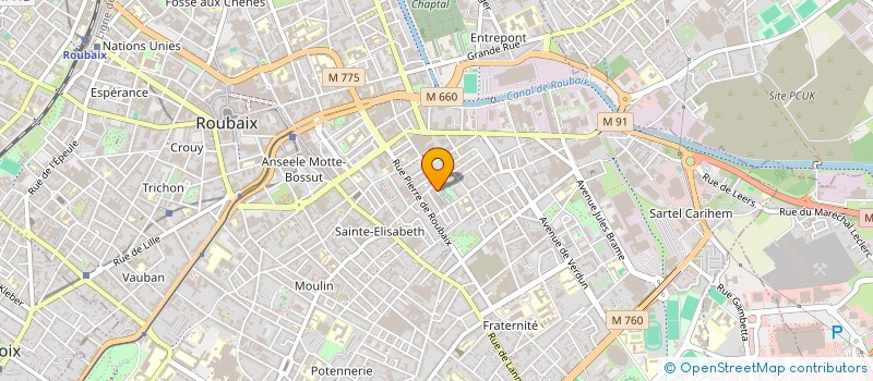 localisation de l'entreprise NORD FRAIS à ROUBAIX
