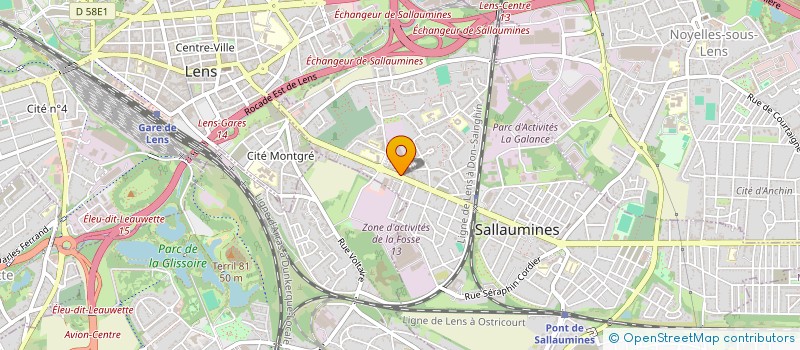 localisation de l'entreprise NORD FRANCE ETANCHEITE  SALLAUMINES