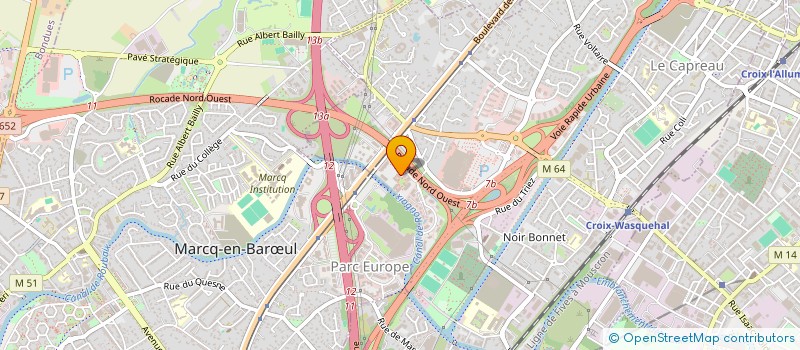 localisation de l'entreprise NORD FRANCE GROSSISTE  WASQUEHAL